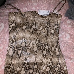 Snakeskin dress